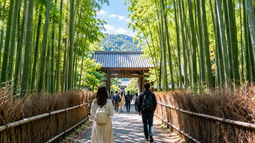 Walk Towards Tenryu-ji Temple